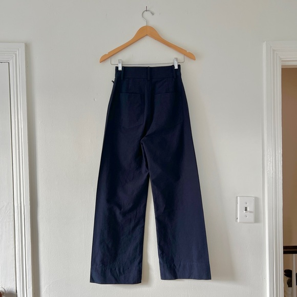 Apiece Apart Navy Wide Leg Pants - Picture 7 of 13